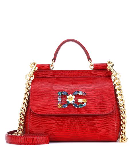 dolce and gabbana red purse.